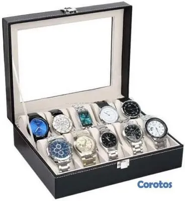 joyas, relojes y accesorios - ⌚ Caja Doble para Almacenamiento de Relojes 2