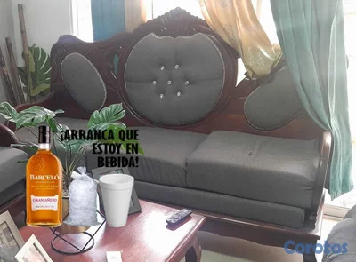 juego de sala de caoba muebles 