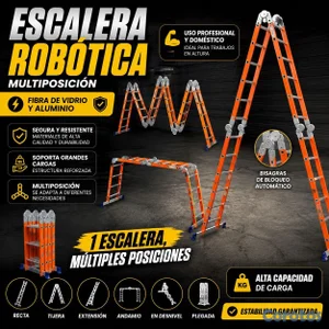 escalera robótica en fibra de vidrio y aluminio 