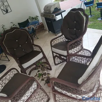 muebles y colchones - Juegos de mecedora en mimbre 