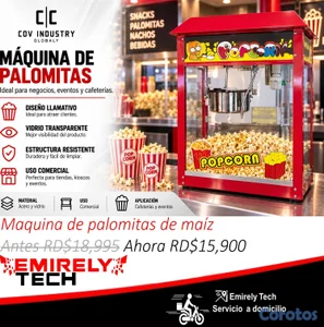 Maquina automatica de palomitas de maiz horno de palomitas generador de popcorn