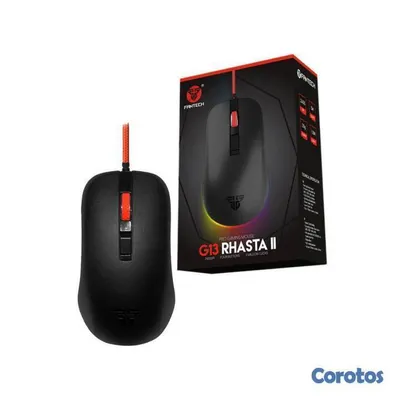 computadoras y laptops - MOUSE Fantech GAMING  ALAMBRICO (Mod.G13) USB, NEGRO 2