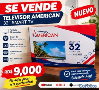 Televisor American smart tv nuevo