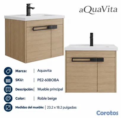 muebles y colchones - Mueble para lavamanos Aquavita 2