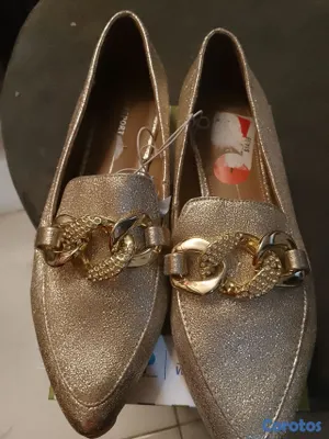 ropa para mujer - zapatos nuevo para dama talla 7,5
dorado 
 3