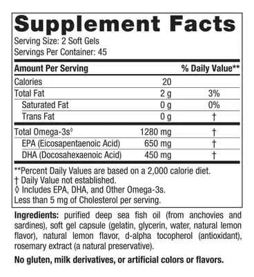 Salud y Equipamiento Médico - Omega 3 1280mg 90 Geles Nordic natural 2