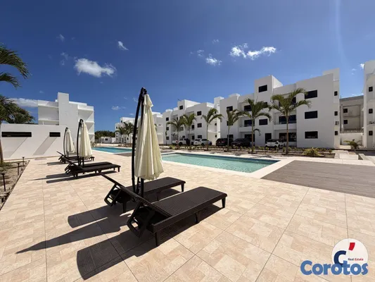 apartamentos - ALQUILER APARTAMENTO CON TERRAZA EN PUNTA CANA 2 H 19