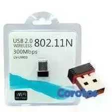 Adaptador de red WiFi inalámbrico USB 2.0 802.11N
