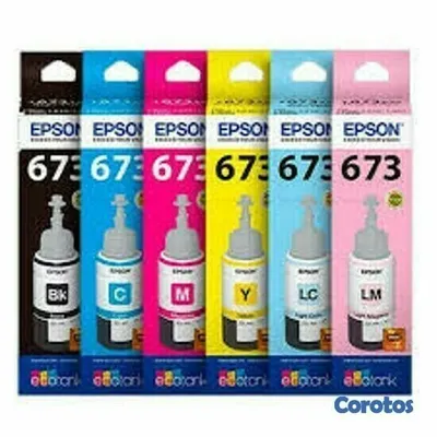 impresoras y scanners - BOTELLA DE TINTA EPSON 673  EN TODOS LOS COLORES   2