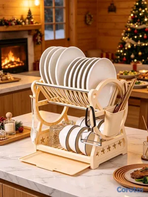 muebles y colchones - Escurridor de Platos de Dos Niveles  3
