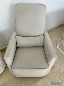 Butaca mecedora para lactancia o para habitación giratoria 360 grados 