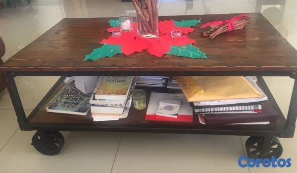 muebles y colchones - Mesa estilo carreta Vintage 2