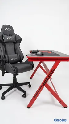 muebles y colchones - Escritorio Gamer con Amplio Espacio de Trabajo y v 4