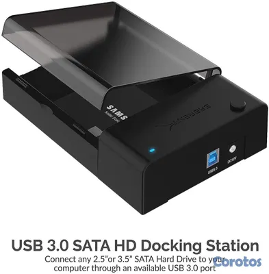 accesorios para electronica - ESTACIÓN DE ACOPLAMIENTO SABRENT USB 3.0 PARA DISCO DURO SATA DE 2.5 O 3.5 PULG 2