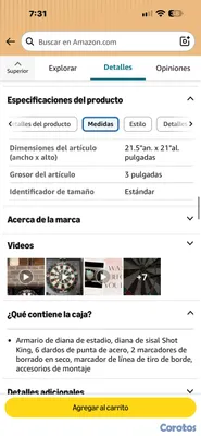 hobby y coleccion - Juego de Dardos Profesional Viper Stadium Shot King con Gabinete 6
