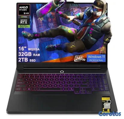 computadoras y laptops - Lenovo Legion Pro 7 Gaming Laptop 2560x1600 OLED 240Hz AMD Ryzen 9 9955HX 32GB 4