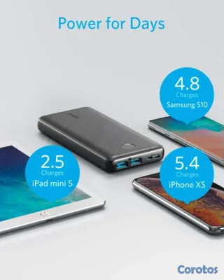 otros electronicos - CARGADOR PORTÁTIL ANKER, POWERCORE ESSENTIAL 20100MAH POWER BANK  3