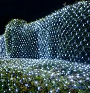 Malla de Luces Navideña 3 Metros por 2 Metros, multicolor , amarillo cálido y bl