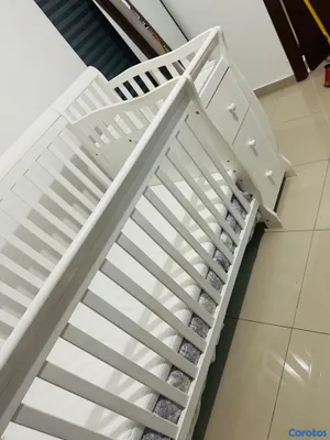 muebles - Cuna cama con cambiador incluido  5