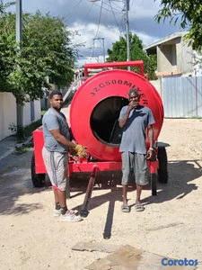 Bomba de arrastre y trompo de hormigón 