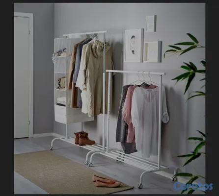 muebles y colchones - Rack de ropas de Ikea  3