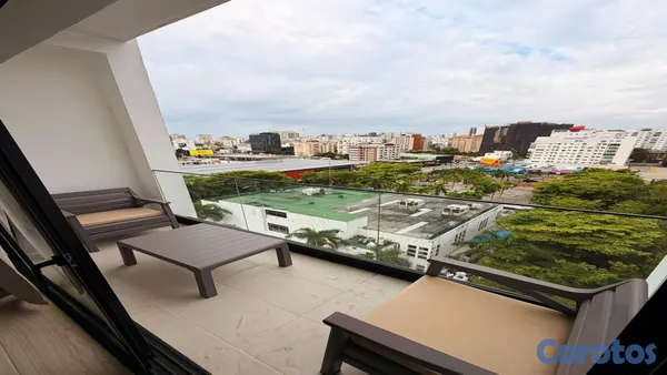 apartamentos - Apto en alquiler amueblado de 1 habitación en Naco 5