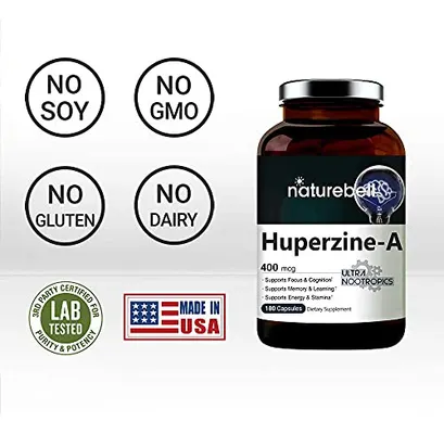 Salud y Equipamiento Médico - Huperzina A 400mcg Por Porcion, 240 Capsulas 5