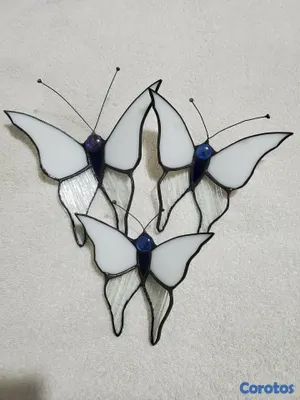 decoración y accesorios - Mariposas en vitral 3