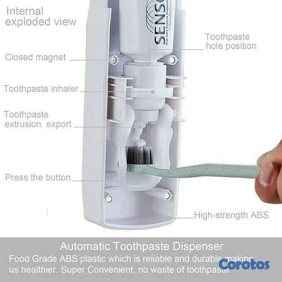 decoración y accesorios - DISPENSADOR DE CEPILLO TOOTHPASTE DISPENSER JX-200 4