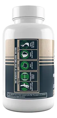 Salud y Equipamiento Médico - Msm Azufre Organico Premium 180 Capsulas Desintoxicante 3