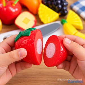 Juego Educativo de Frutas para Cortar con Velcro –