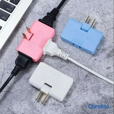 accesorios para electronica - Enchufe flexible giratorio ultra fino de 2500 w 3