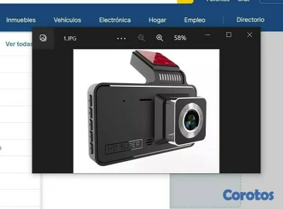 Camara delantera y trasera para vehiculo - Dash cam