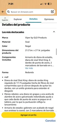 hobby y coleccion - Juego de Dardos Profesional Viper Stadium Shot King con Gabinete 2