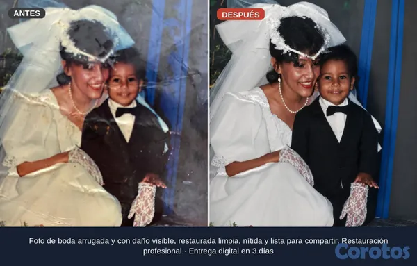 servicios profesionales - Restauración de fotos antiguas | Antes y después | 4