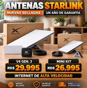 Antenas Starlink V4 (Gen 3) & Starlink Mini Kit – Internet en cualquier lugar