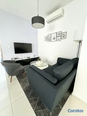 apartamentos - Alquiler Piantini amueblado una habitación a pasos de Plaza Mezzaluna  11