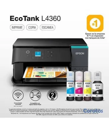 impresoras y scanners - MULTIFUNCIONAL DE BOTELLA DE TINTA EPSON ECOTANK L 3