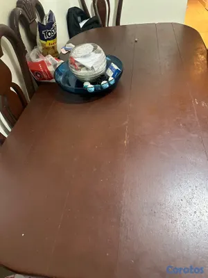 muebles y colchones - Comedor de caoba de 6 sillas 5