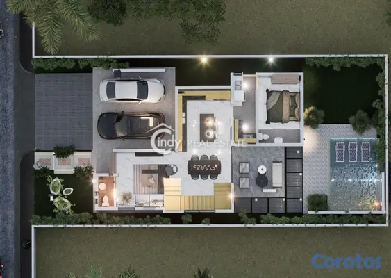 casas - Casa en 2 Nievel en Venta, 4 Habitaciones, 4.5 Bañ 12