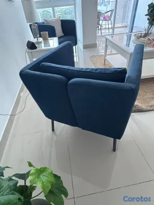 muebles y colchones - Sillón IKEA EKERÖ azul oscuro 3