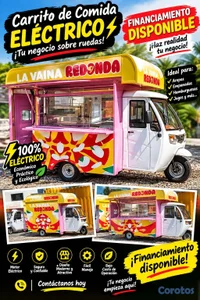 🚨🔥 ¡HAZ CRECER TU NEGOCIO SOBRE RUEDAS! 🔥
 Carrito de comida 100% ELÉCTRICO