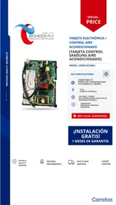 TARJETA ELECTRÓNICA SAMSUNG PARA AIRE ACONDICIONAD