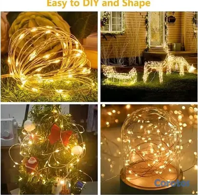 decoración y accesorios - Guirnalda de luces LED 3M lámpara USB de 8 modos para el hogar, fiesta denavidad 5