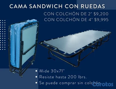 CAMA SANDWICH CON RUEDAS / ROLLAWAY BED