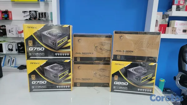 computadoras y laptops - POWER SUPPLY CERTIFICADO GOLD Y BRONZE 600 750 850  5