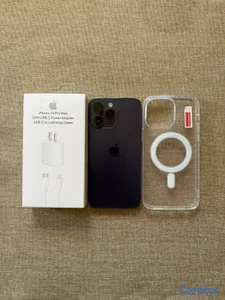 iphone 14 pro max deep purple 128 GB desbloqueado.