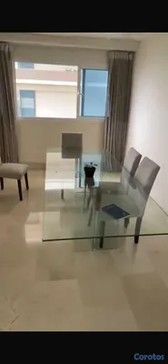 muebles y colchones - mesa de cristal grande  3