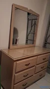muebles y colchones - VENDO GABETERO EXCELENTE CONDICIONES, TOPE DE CRISTAL Y SU ESPEJO