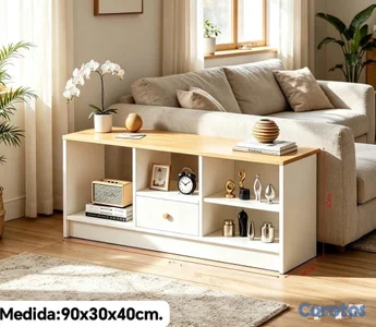 Mueble de TV 

Material: madera prensada 

Medida: 99x35x9cm.

